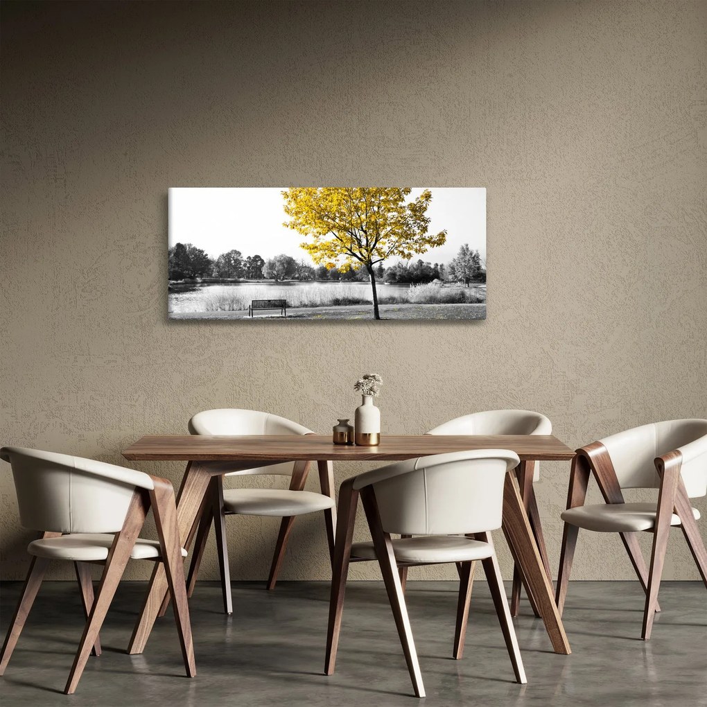 Kép - Pihenés a parkban (120x50 cm)