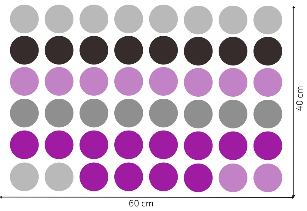 PIPPER. Falmatrica "Színes pöttyök" 5,5 cm Szín: Zöld