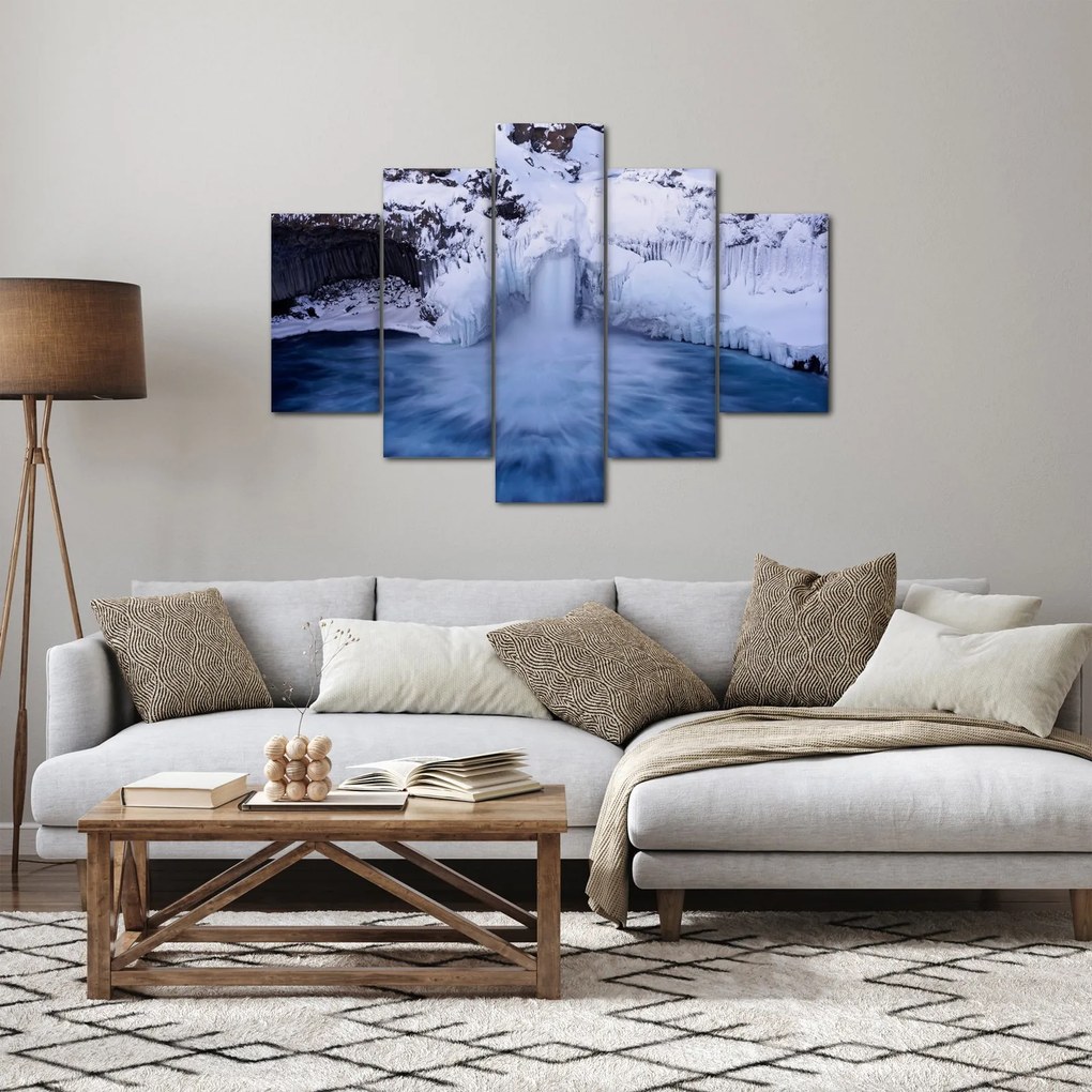Vízesés képe télen (150x105 cm)