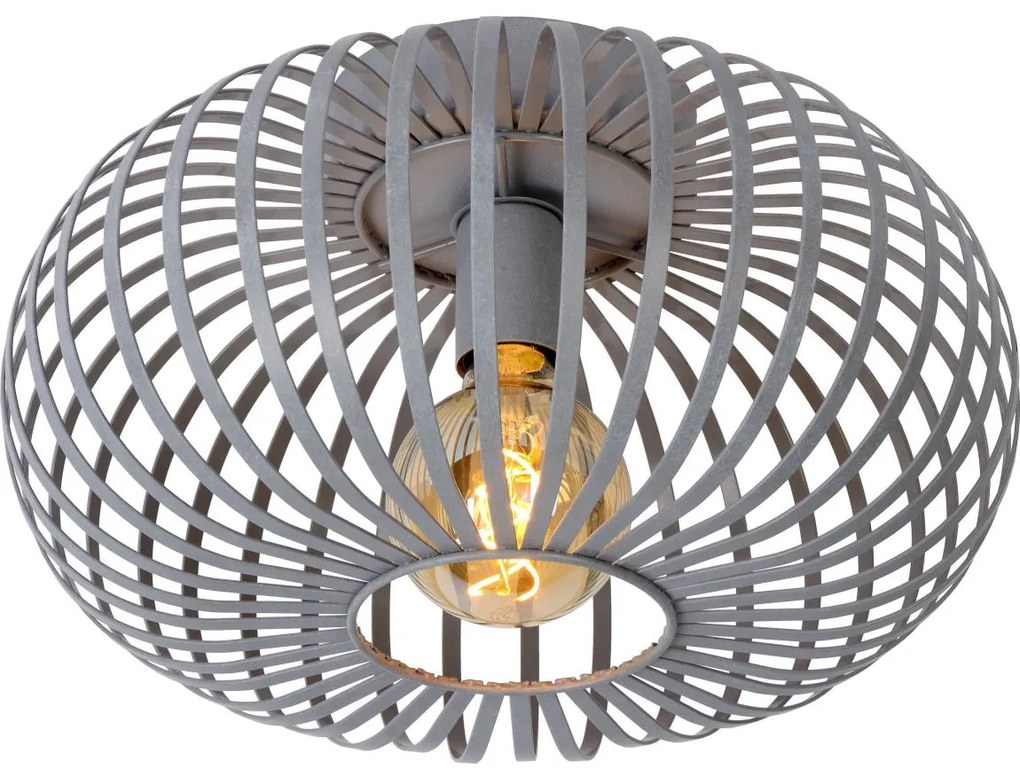 Lucide 78174/40/33 - Mennyezeti lámpa MANUELA 1xE27/60W/230V átm. 39,5 cm szürke