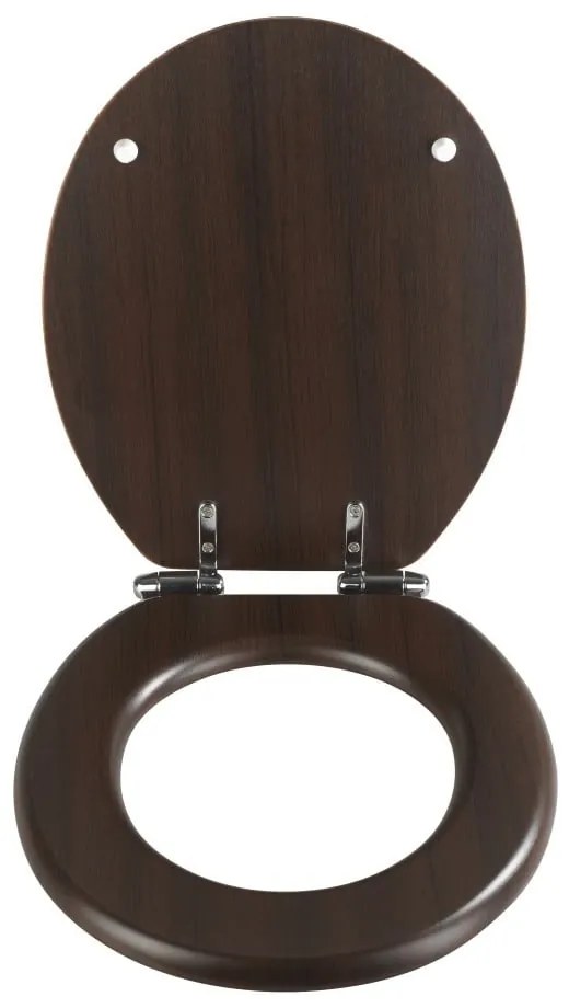Wenge sötét WC-ülőke, 43 x 37 cm - Wenko