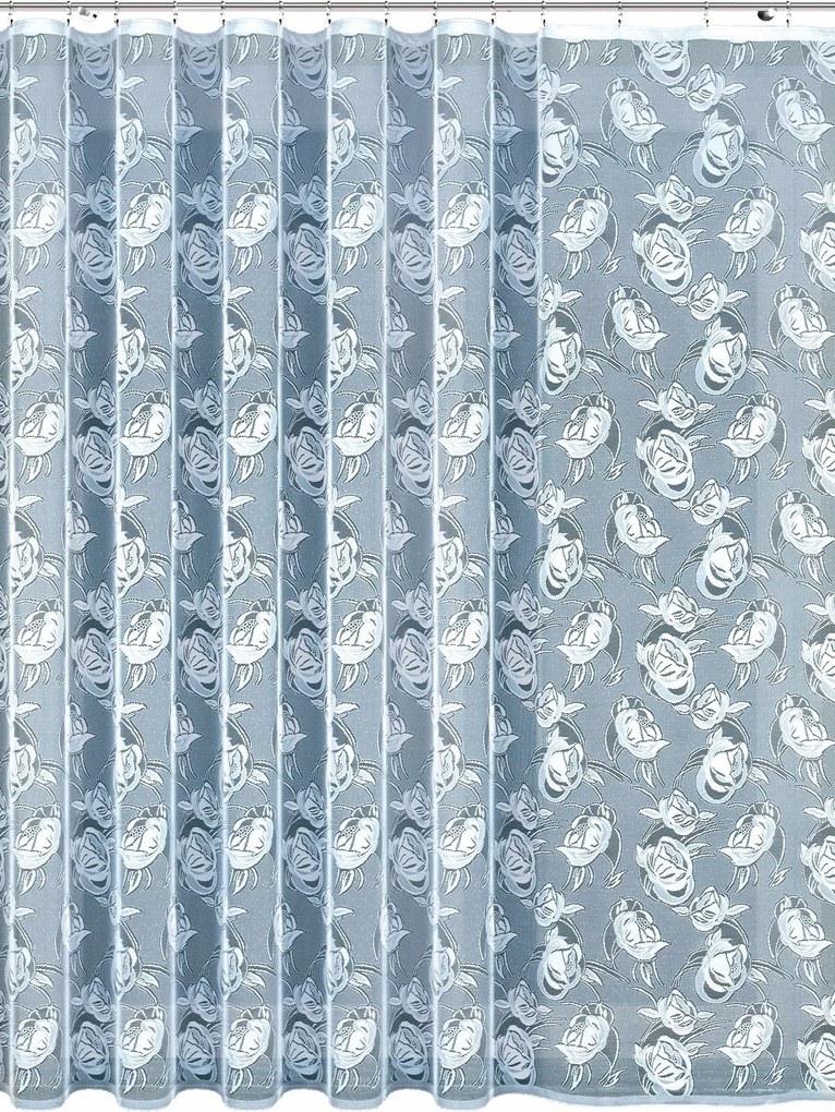 Mg Függöny jacquard 35649 Fehér 300x250cm kész M szalaggal