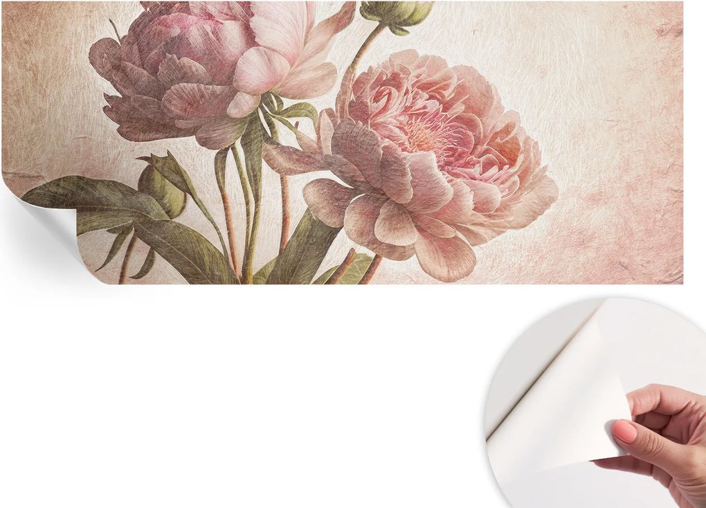 Dekoratív öntapadós fotótapéta irodába Finom bazsarózsa 250x104 cm
