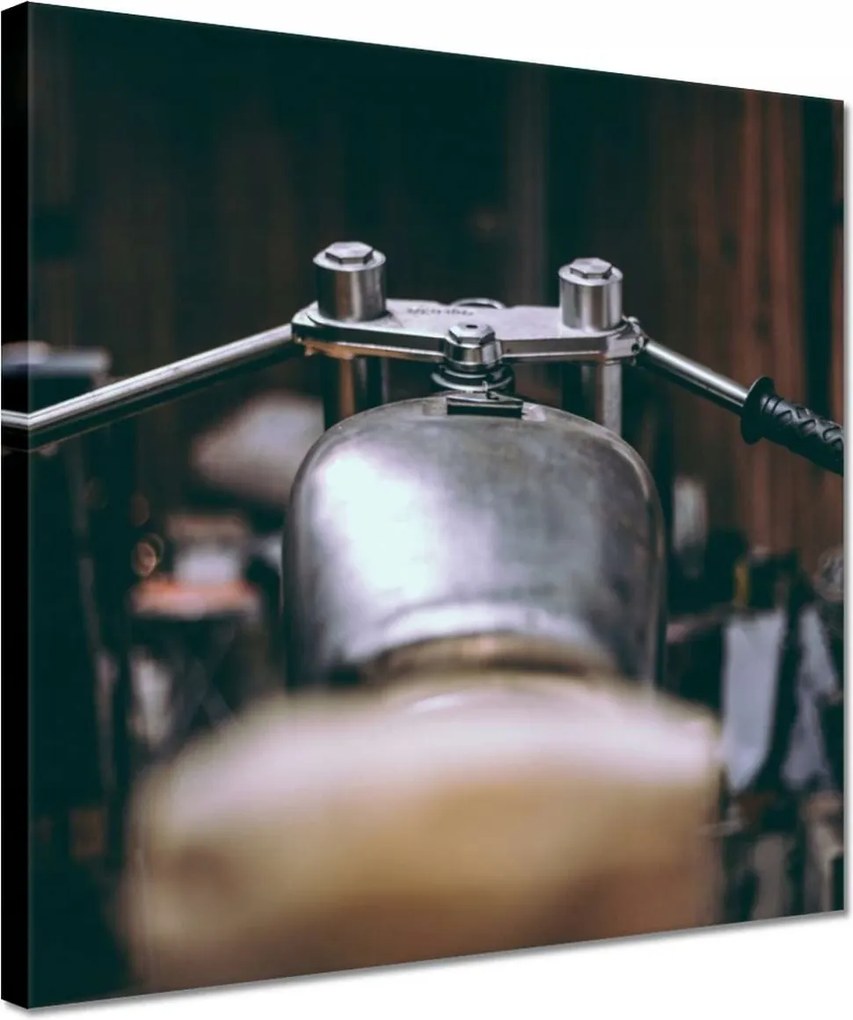 Vászonkép 30x30 Motorkerékpár kormány