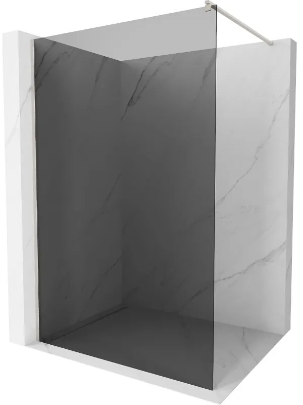 Mexen Kioto, Walk-In zuhany paraván 80 x 200 cm, 8mm szürke üveg, csiszolt acél profil, 800-080-101-97-40