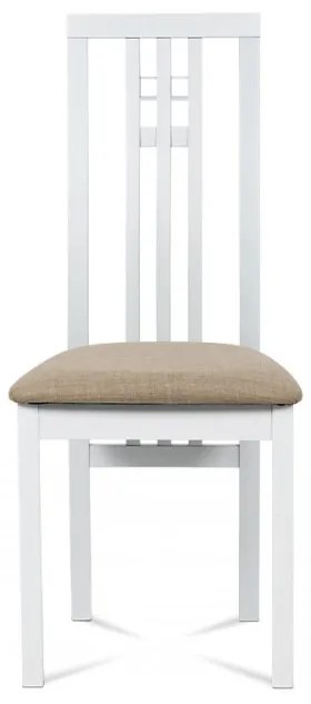 Scaun din lemn masiv de culoare alb Bc-2482
