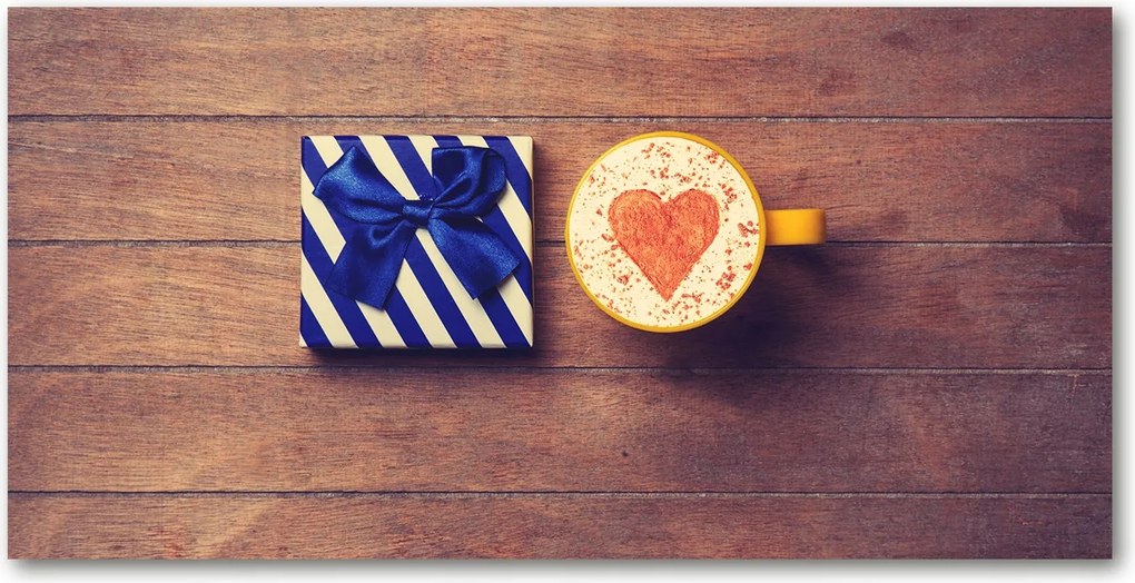 Fotó kép edzett üveg Kávé és ajándék 140x70