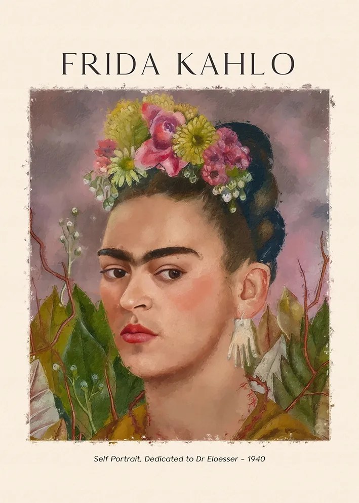 Frida Kahlo Önarckép Poszter 21x30cm kép #325