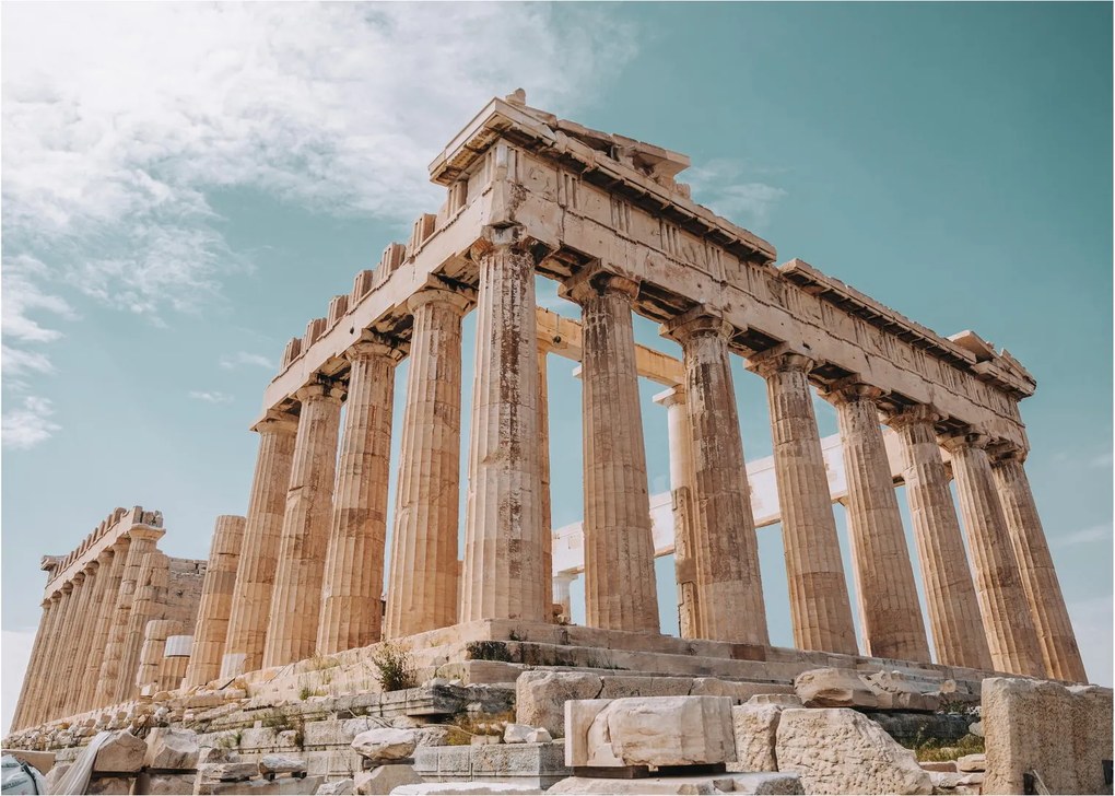 Kép - Ősi akropolisz (üvegen) (70x50 cm)