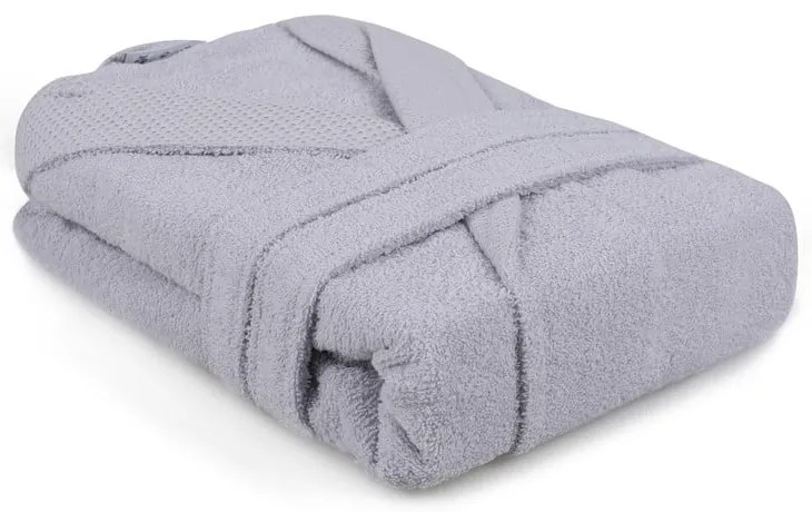 Szürke pamut fürdőköpeny M Cappa – Foutastic