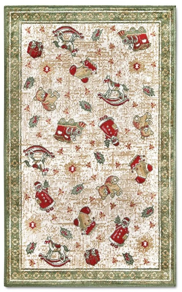 Zöld pamutkeverék szőnyeg karácsonyi mintával 50x80 cm Toy's Delight Green Christmas – Villeroy&Boch