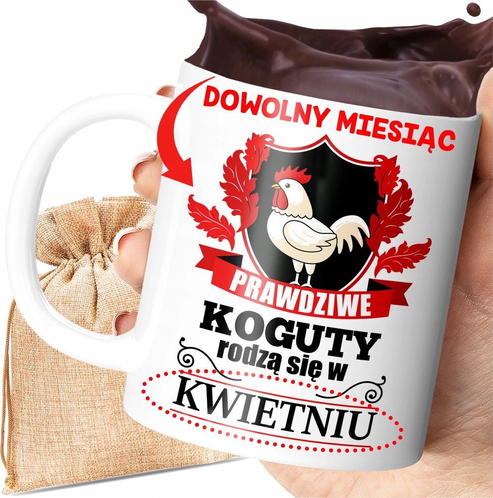 Bögre Valódi Kakasok Születnek Március Január Nyomtatás Születésnap Ajándék