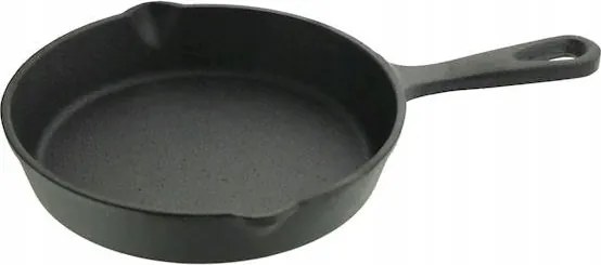 Öntöttvas Serpenyő 15 CM Ideális Tálaláshoz Öntvény