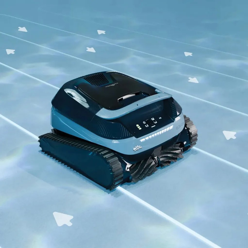 Medencetisztító robot, Dolphin EON 120, teljes medencetisztítás (padló, fal, vízvonal és lépcső tisztítás), SmartMap navigáció, UltraRun mód, DebrisLock szűrőrendszer, applikáció vezérlés