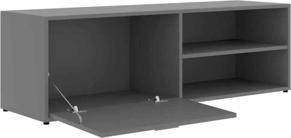 szürke szerelt fa TV-szekrény 120 x 34 x 37 cm