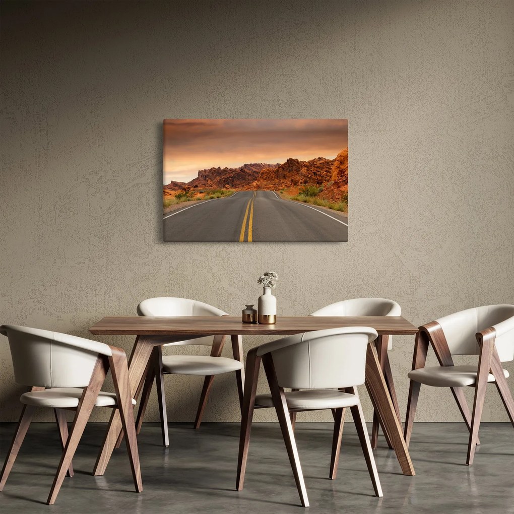Út a hegyekben képe (90x60 cm)