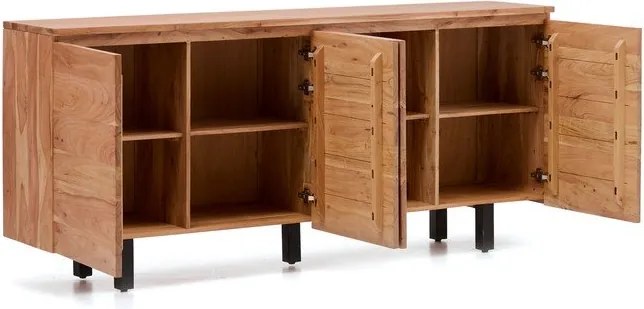 Natúr színű akácfa komód 200x88x40 cm Uxue – Kave Home