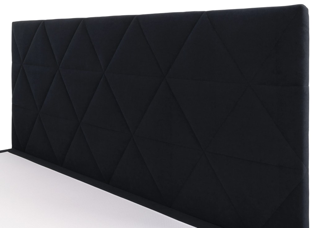 Franciaágy 160 cm Botones (fekete) (ágyráccsal). 1116776