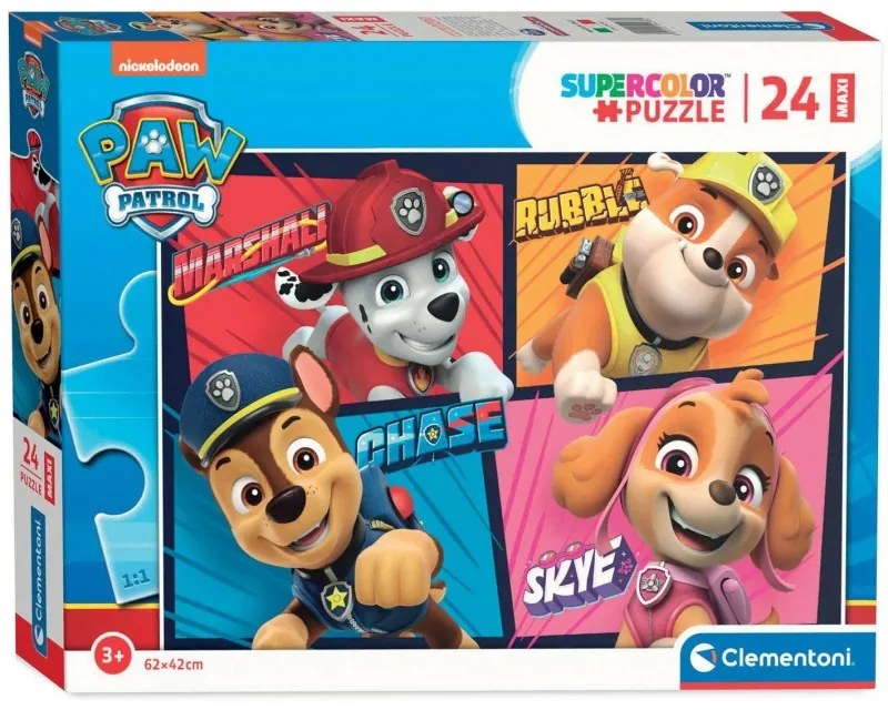 Clementoni Puzzle - Paw Patrol - Super four 24 maxi