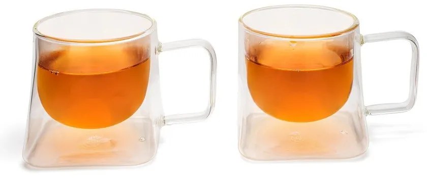 Üveg duplafalú bögre szett 2 db-os 220 ml Otto – Leopold Vienna