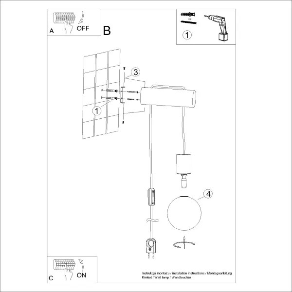 Sollux SL.1645 - Fali lámpa NIBMI 1xG9/8W/230V bükkfa