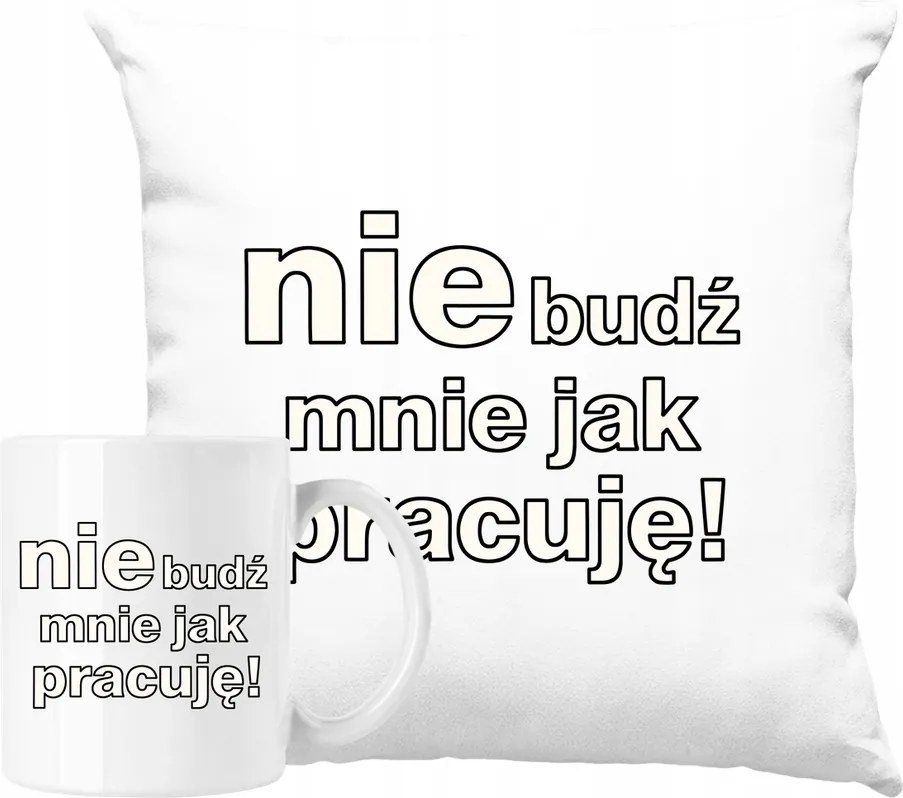 Bögre szett Párna Ne ébressz fel a munkahelyeden fun Ajándék ötlet