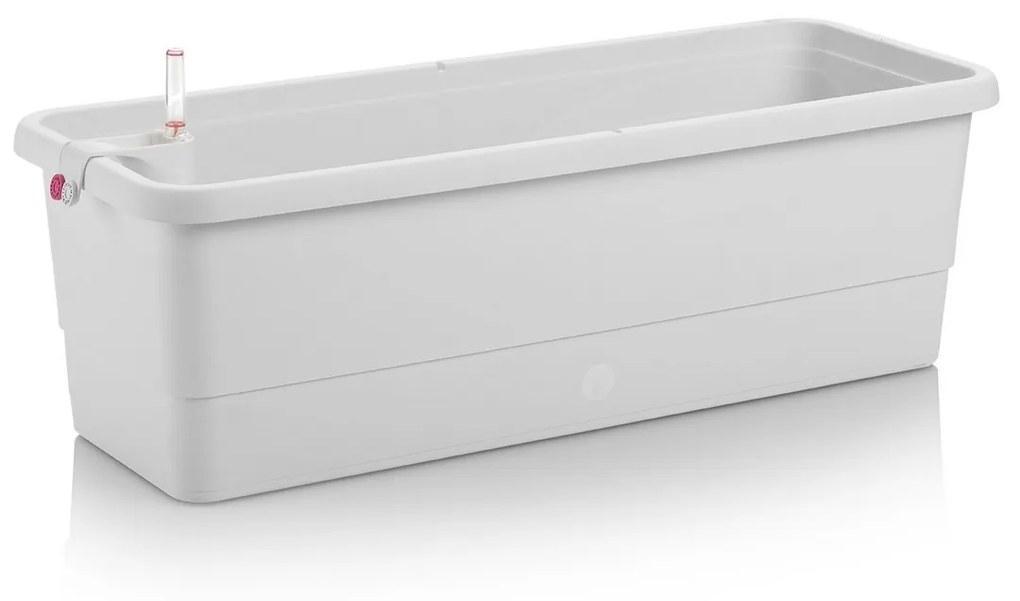 Gardenico önöntöző virágláda Smart System Gardenie, fehér, 80 cm, 80 cm