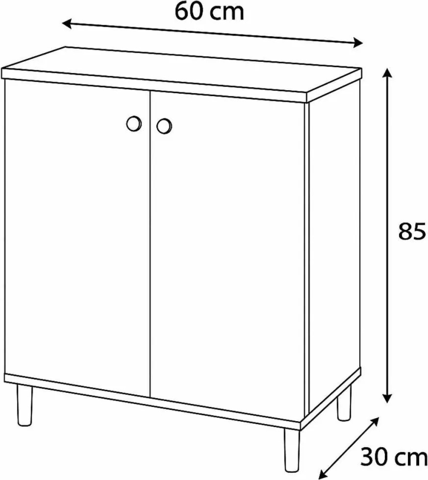 Konyhaszekrény, fehér, 60 cm – Peka10Pk