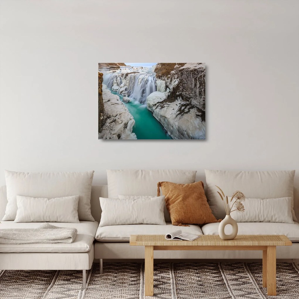 Üveg kép - Izlandi természet (70x50 cm)