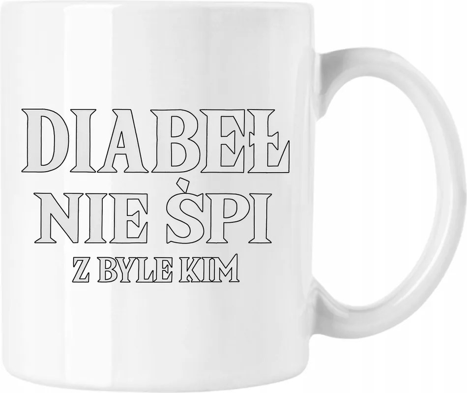 Bögre ördög nem alszik mém vicces fehér 330ml