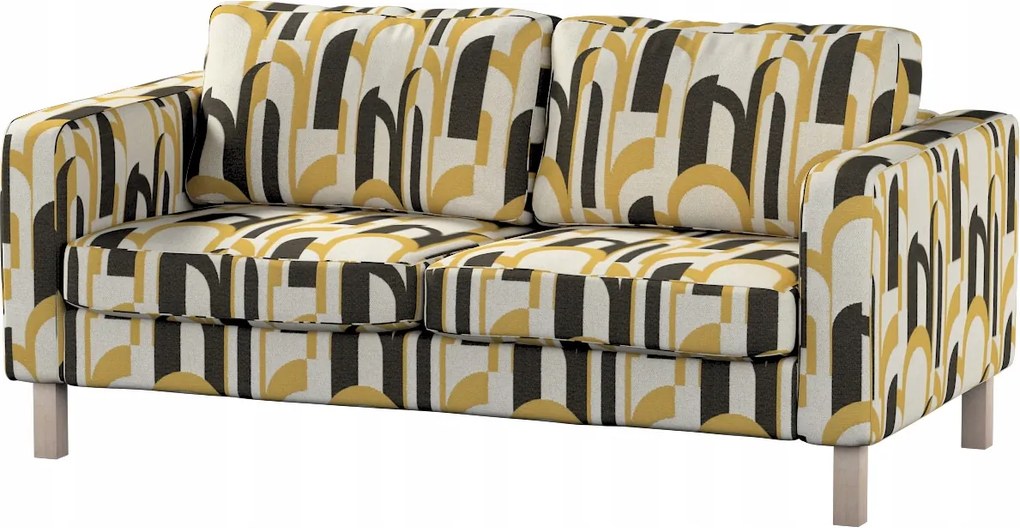 Karlstad 2 személyes kinyitható kanapé huzat Ikea narancssárga