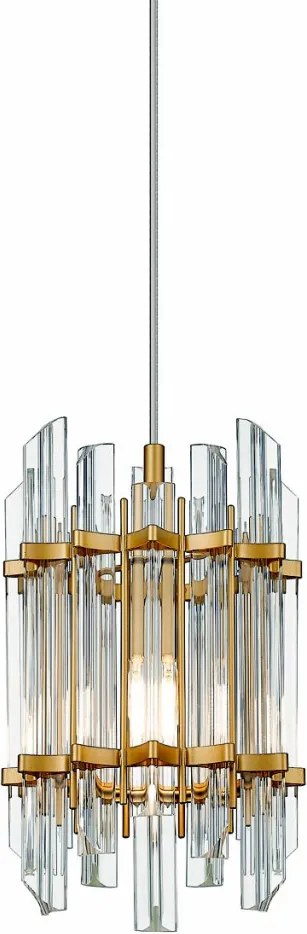 ZUMA LINE P0556-01D-V7V7 ALEXANDRIA Kristály Függesztett Lámpa Arany E14 IP20
