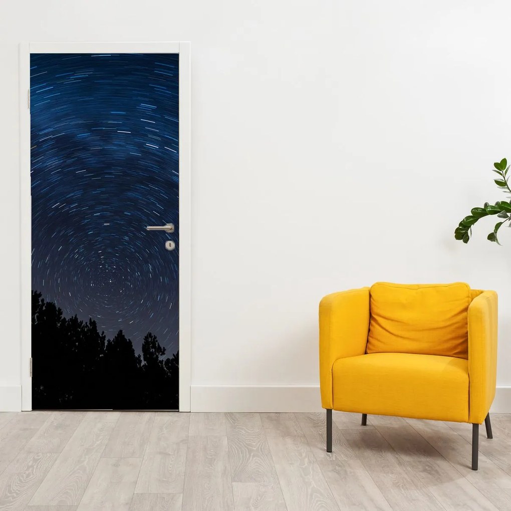 Fotótapéta ajtóra - Éjszakai égbolt (95x205cm)