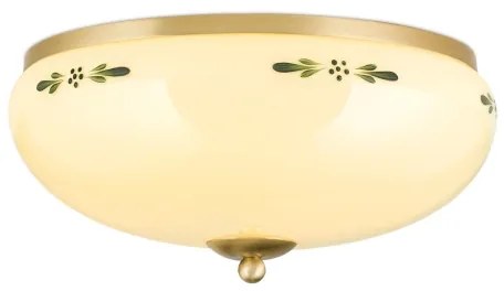 Orion DL 7-674 - Mennyezeti lámpa LANDHAUS 3xE27/60W/230V átm. 35 cm réz/bézs