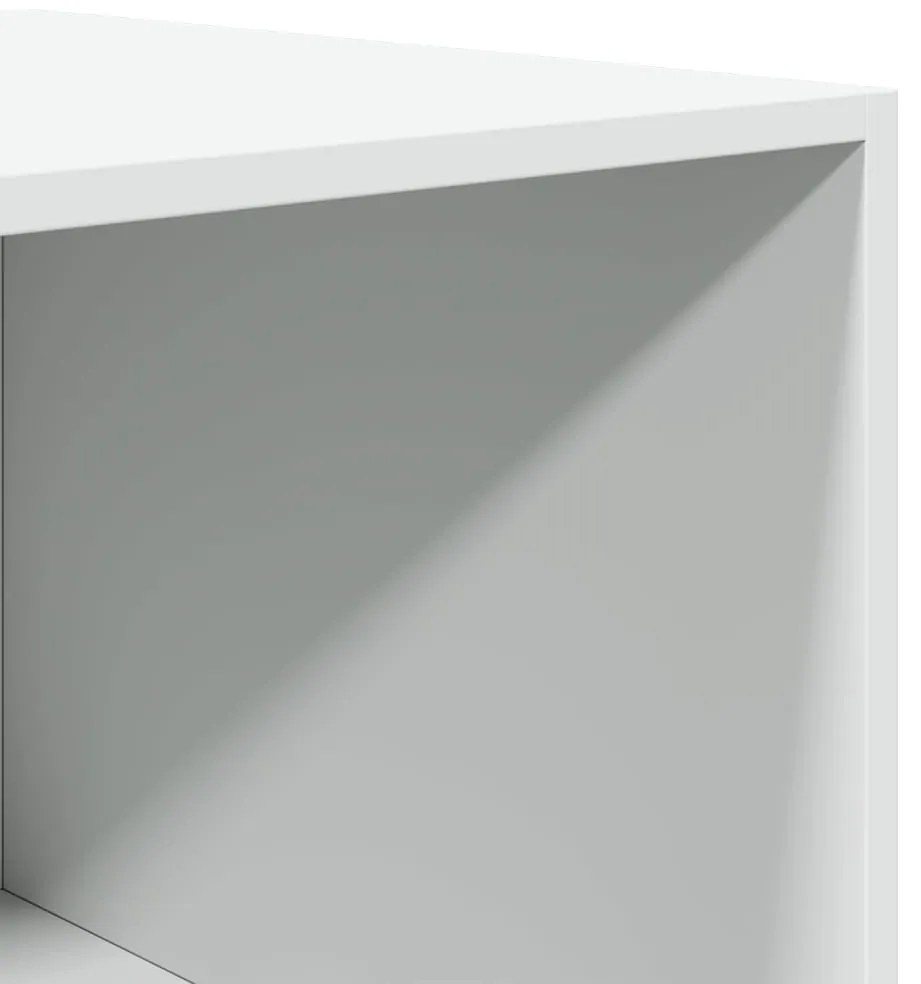 fehér szerelt fa ruhásszekrény 100 x 50 x 200 cm