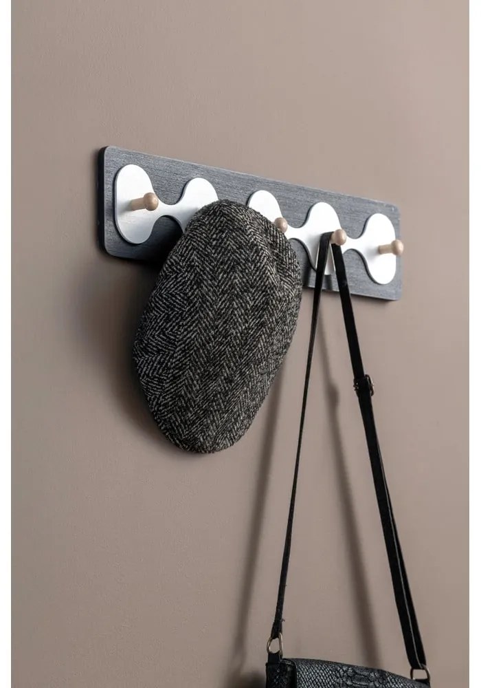 Fekete fali fogas 48 cm Rizar – PT LIVING