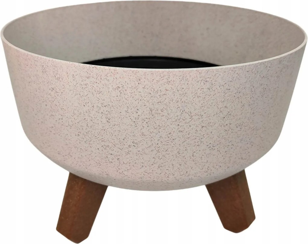 Gracia Low Eco Wood virágtartó