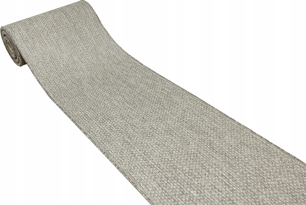 Futószőnyeg Gumírozott Zsinóros Bézs 90cm széles, Scandigel Méretű Görgővel