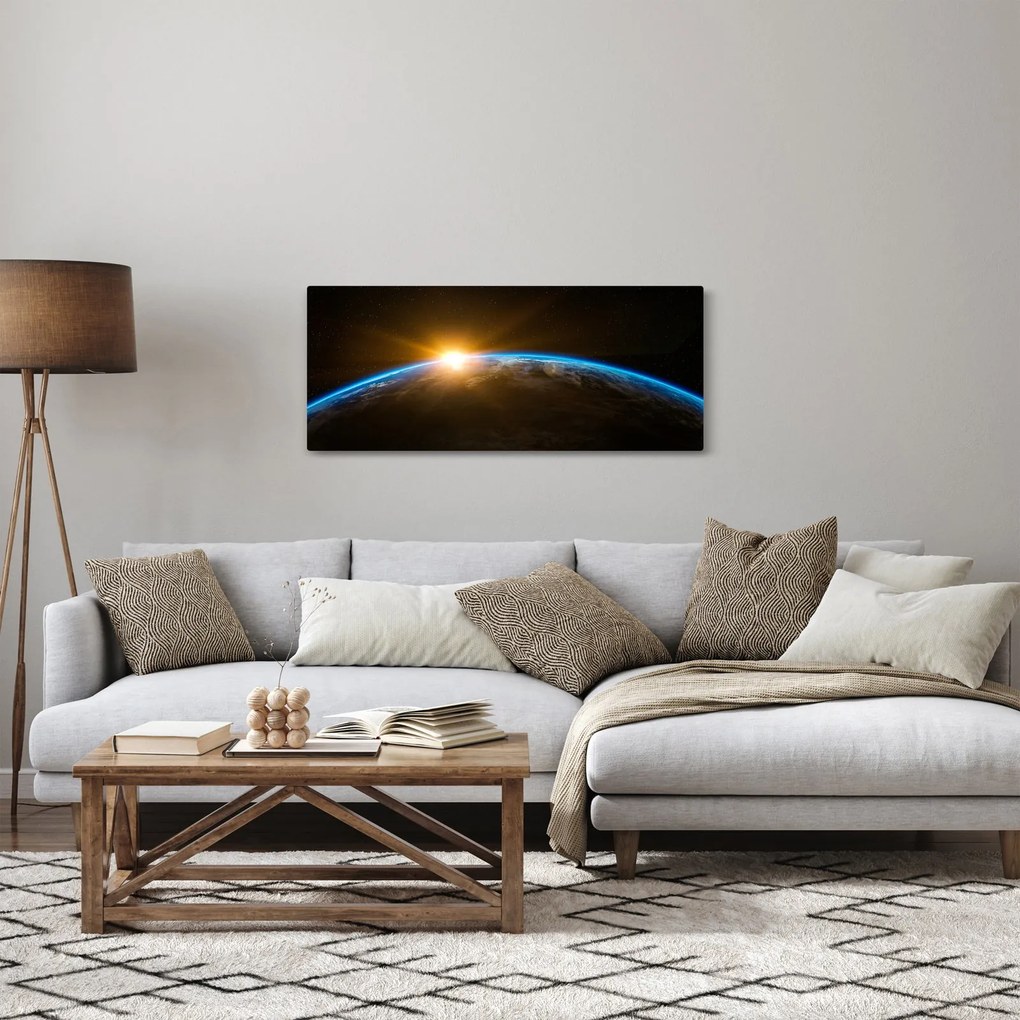 A Föld bolygó képe az űrből (120x50 cm)