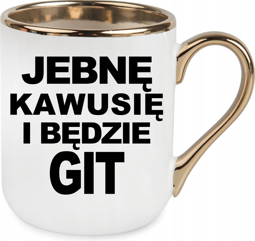 Bögre Elegant Arany Kávé És Lesz Git Ajándék Születésnapra Karácsonyra