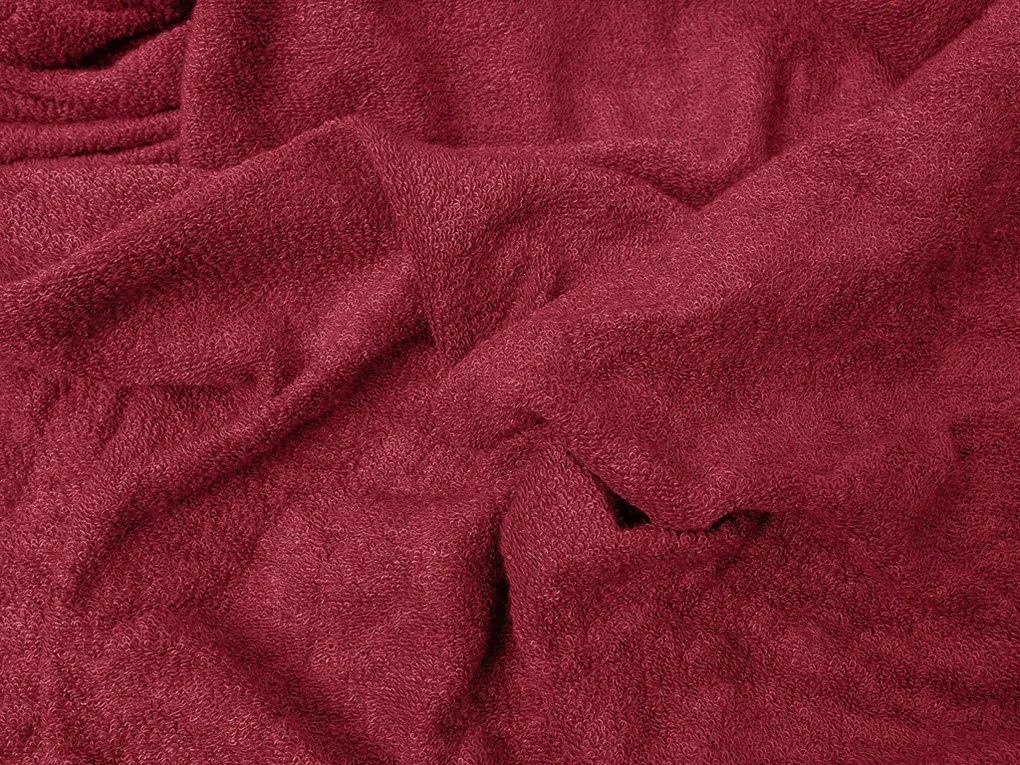 Frottír EXCLUSIVE vörös lepedő 200x220 cm