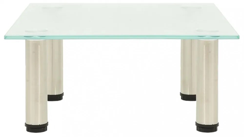 322759 TV Stand Frosted 40x35x17 cm Tempered Glass