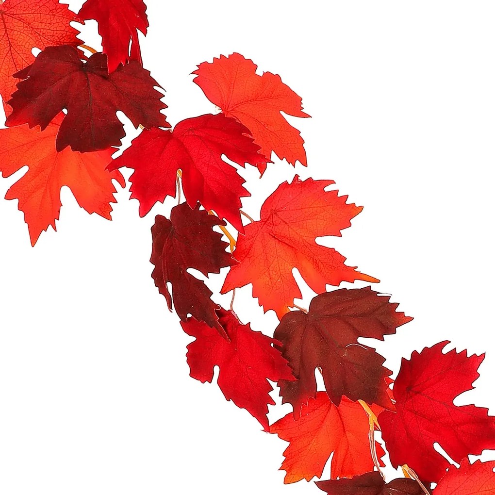 Őszi műfüzér Juhar sötétvörös, 170 cm