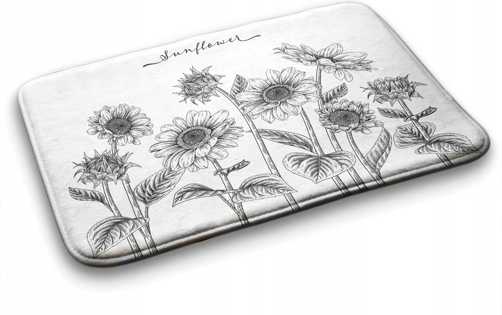 Fürdőszobaszőnyeg Napraforgók Virágok 90x60