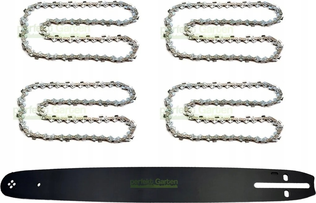 45cm 1,5 0,325 72 vezetősín +4X Parkside lánc PBKS53A1 PBKS53A2 BKS53B3