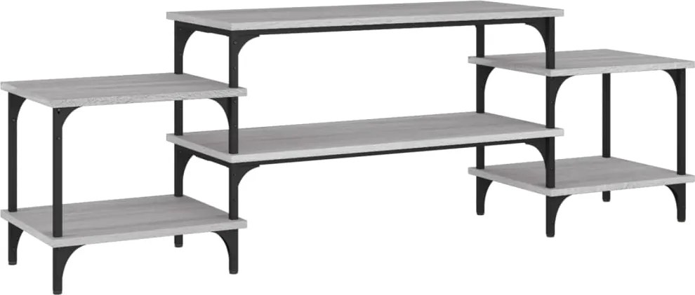 vidaXL szürke sonoma színű szerelt fa TV-szekrény 157x35x52 cm