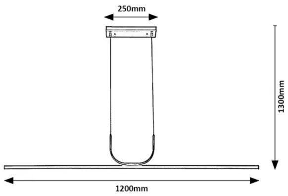 Rabalux 72129 - LED Csillár zsinóron ELIA LED/25W/230V 3000K króm