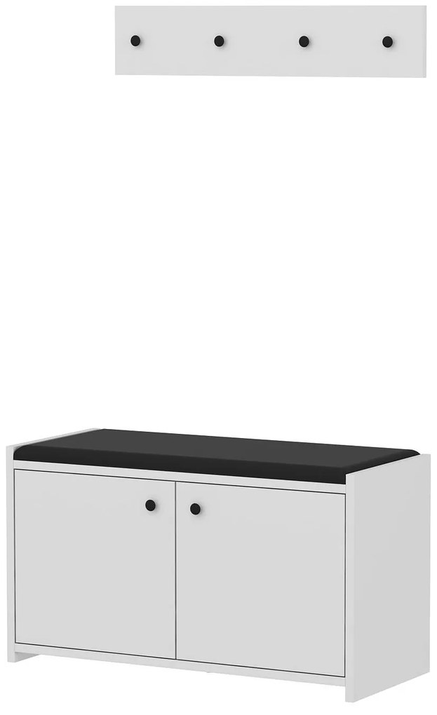 Előszoba szett Zorro (fehér). Akció -28%. 1089010