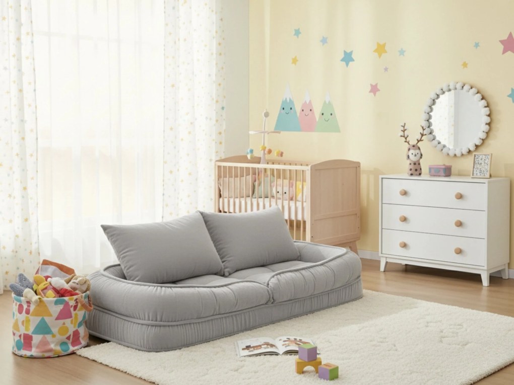 Relaxációs állítható fotel LAZY SOFA, szürke