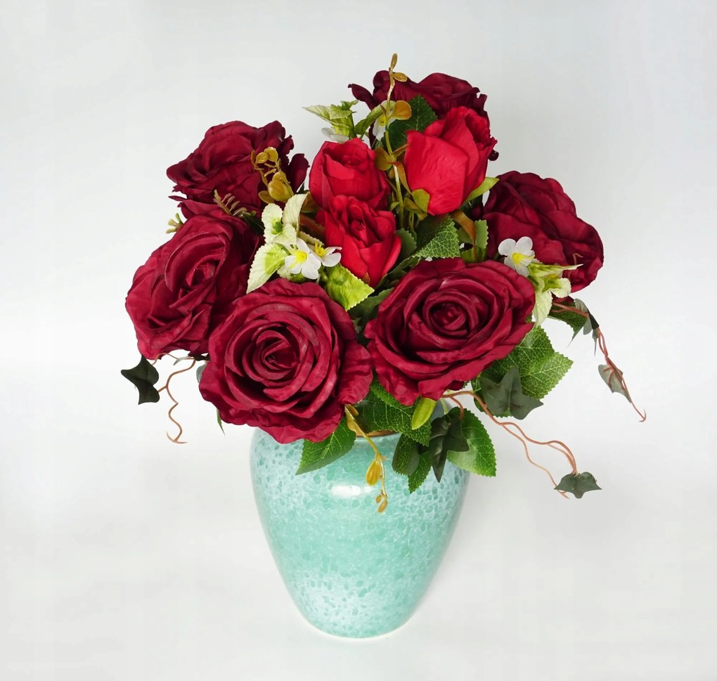 Nagy Műrózsa Nagy Rózsa Csokor művirág műrózsa ág